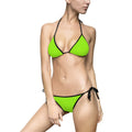 Neon Lime Bikini — Women's Tie-Side Swimsuit
