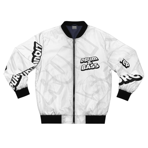 DRUM&BASS  Men’s Bomber Jacket  BASS KING AND QUEEN