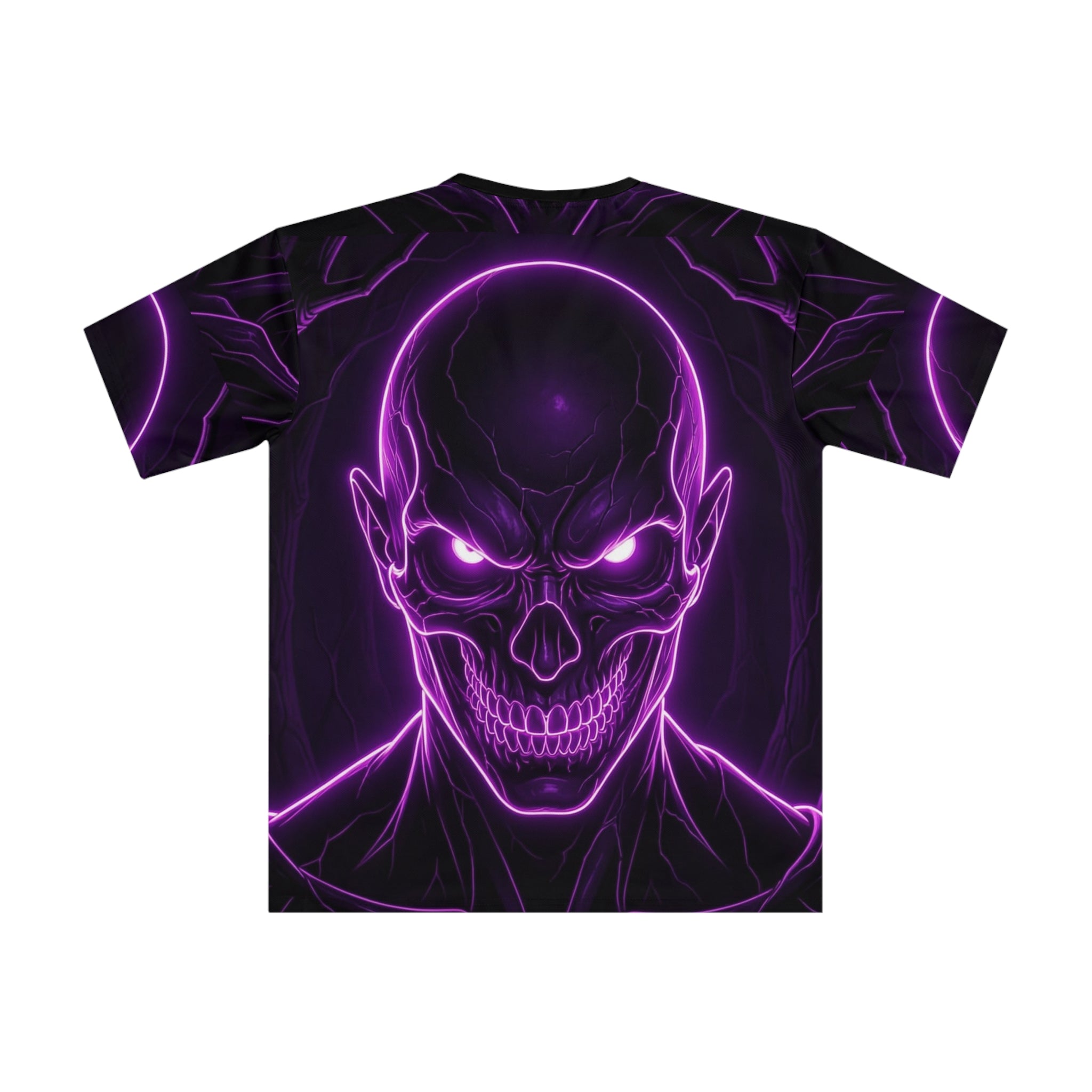 Neon Skull T-Shirt — Purple Glowing Skull