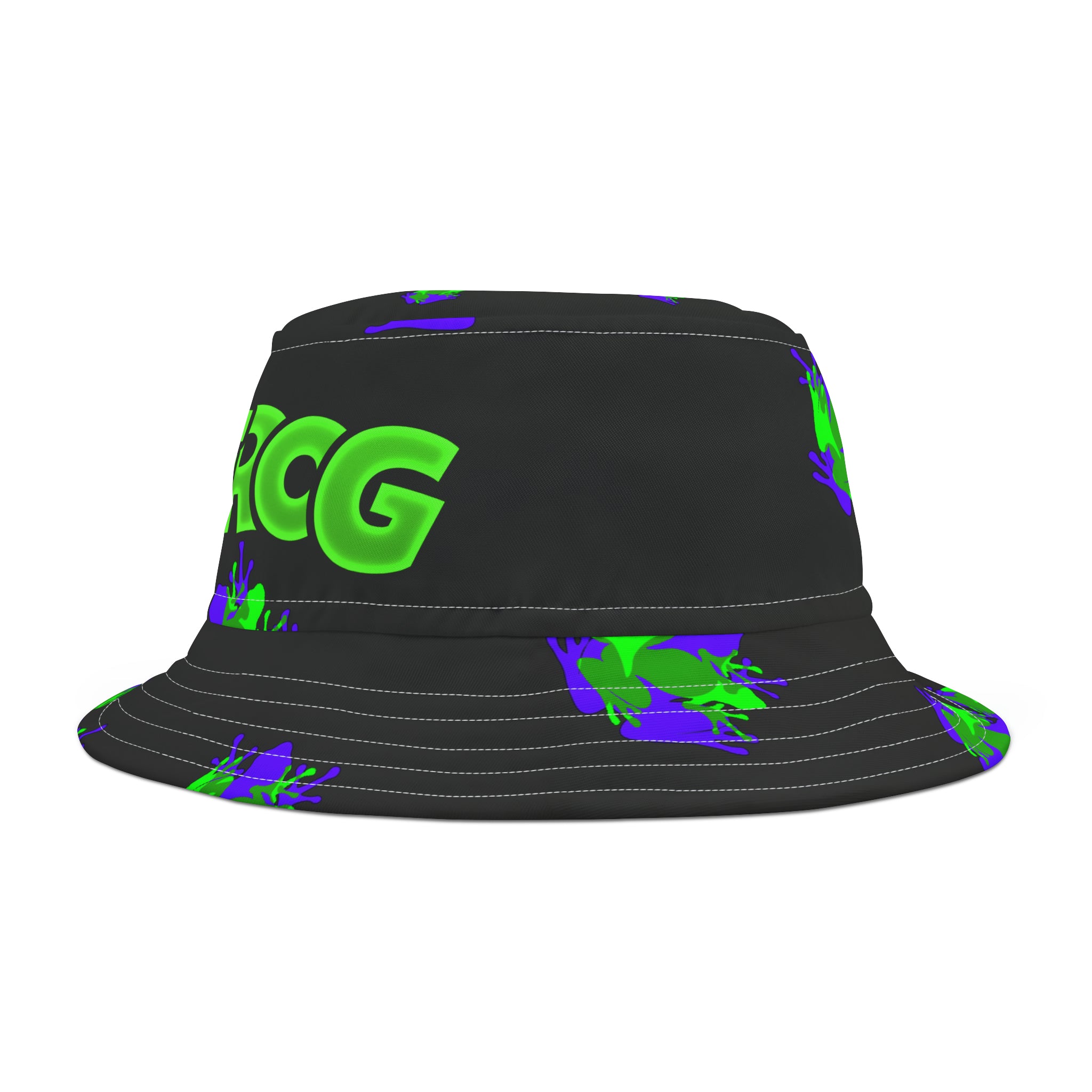NEON FROG BUCKET HAT