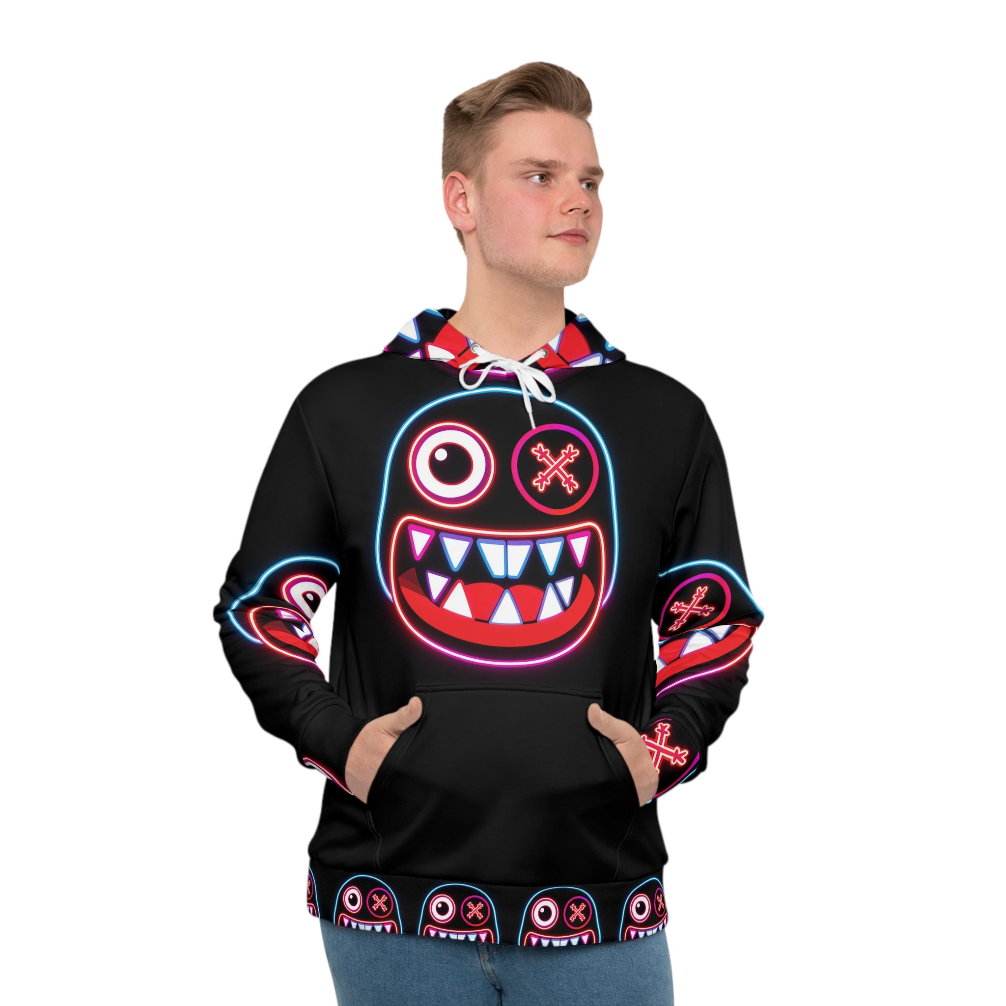 skin crawler  Face Hoodie