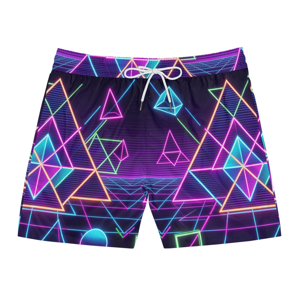 Retro Geo  80s  Men’s Beach Trunks