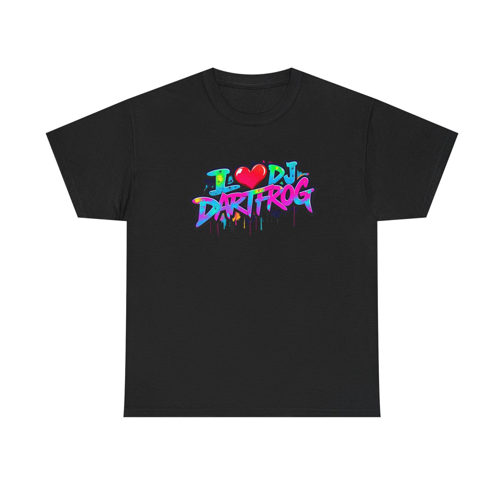 Basic Rave Staple Tee I LOVE DARTFROG " | Cotton T-Shirt for Supportive Fashion