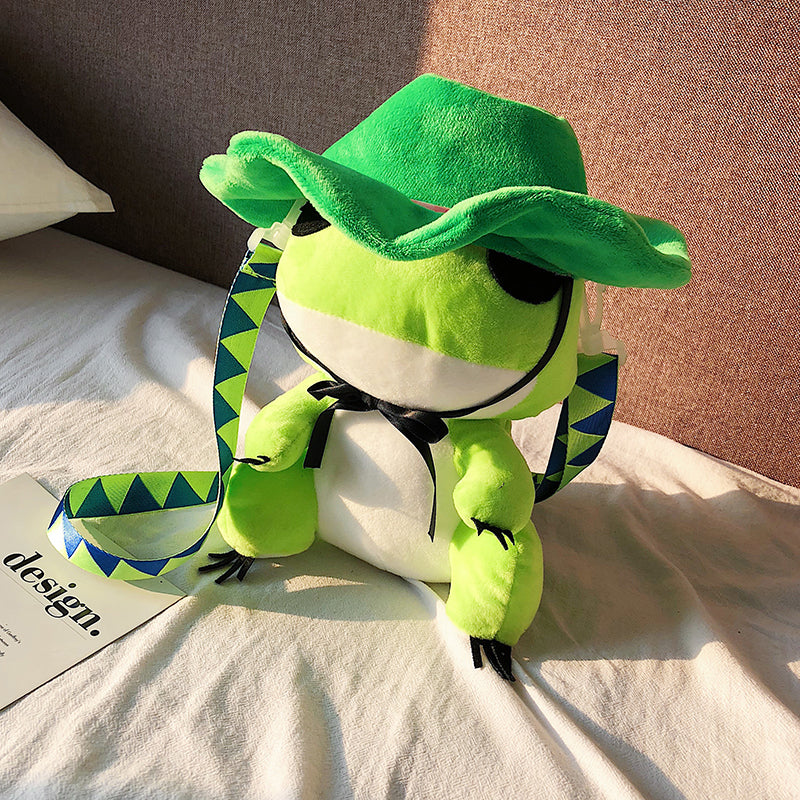 A Travel Froggy  Cute Little backpack Bag  FROG Son Doll