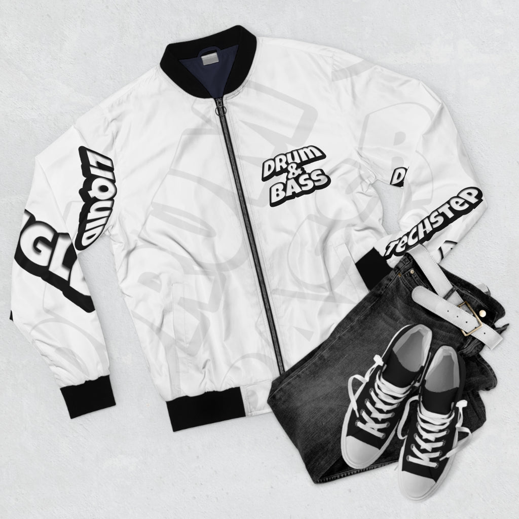 DRUM&BASS  Men’s Bomber Jacket  BASS KING AND QUEEN
