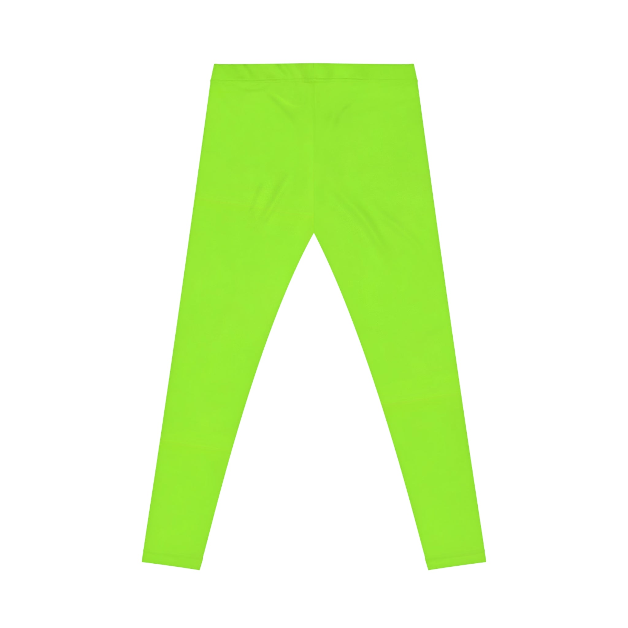 Neon Lime Women's Leggings — High-Visibility