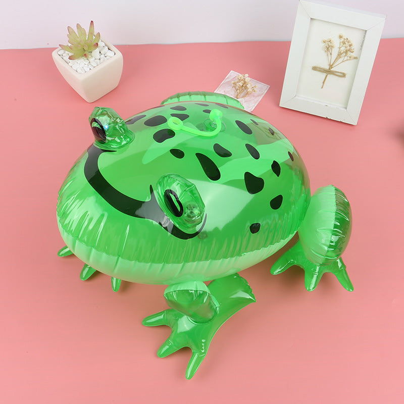 Pvc Inflatable Eyes Light-emitting Frog Inflatable Toy Light-emitting Big Frog Inflatable Spotted Frog