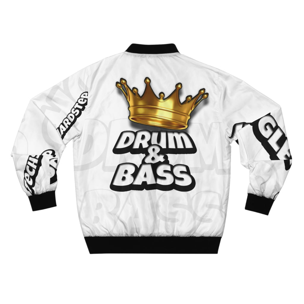 DRUM&BASS  Men’s Bomber Jacket  BASS KING AND QUEEN