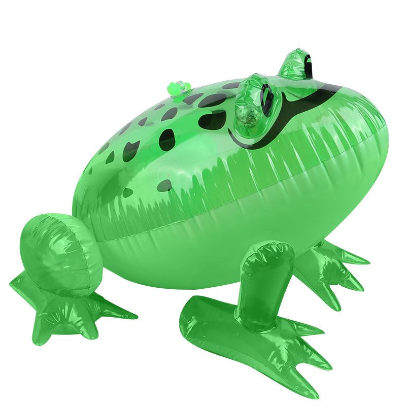 Pvc Inflatable Eyes Light-emitting Frog Inflatable Toy Light-emitting Big Frog Inflatable Spotted Frog