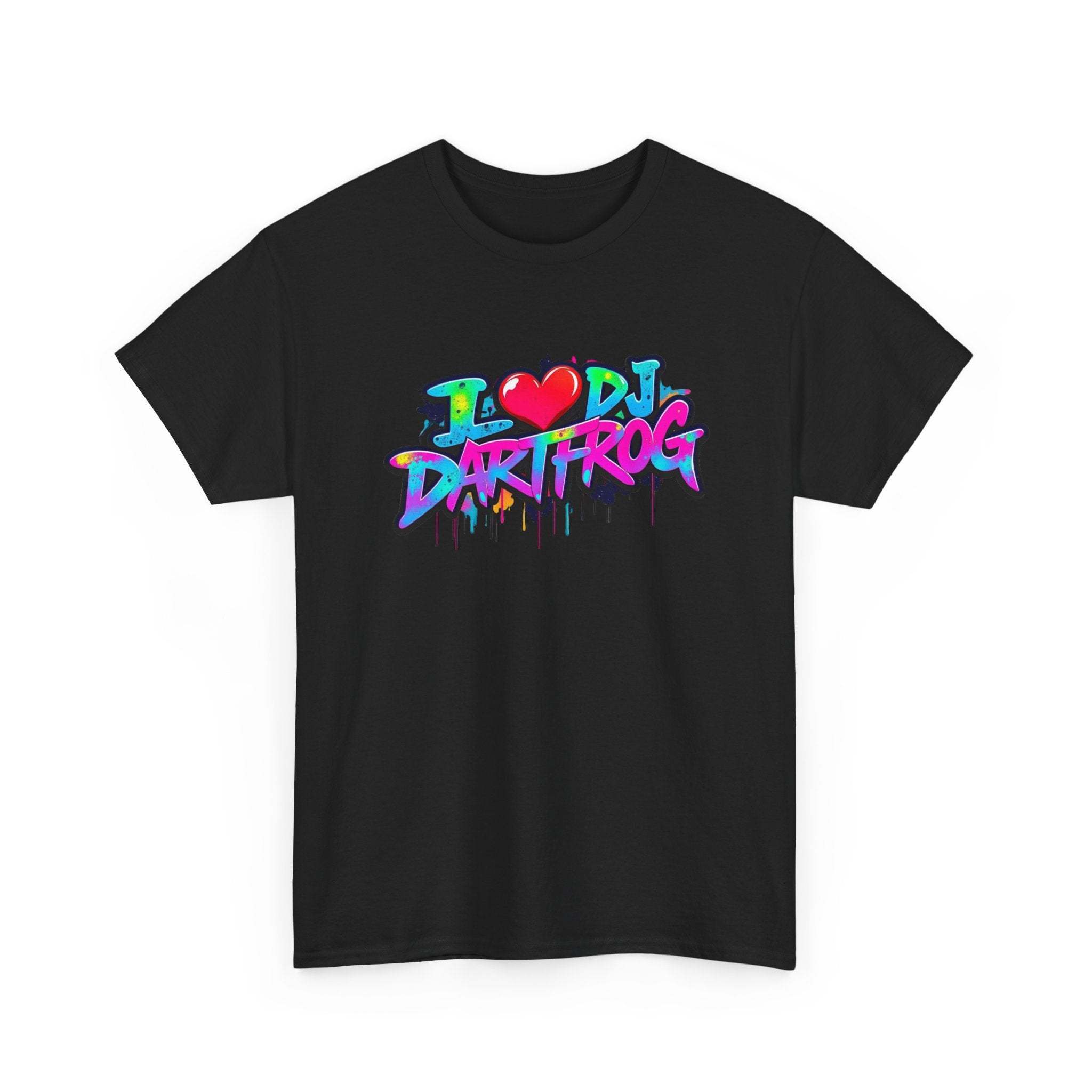 Basic Rave Staple Tee I LOVE DARTFROG " | Cotton T-Shirt for Supportive Fashion