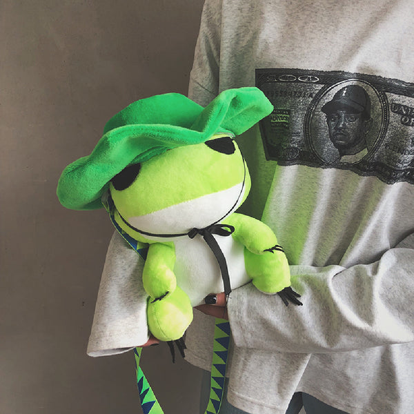 A Travel Froggy  Cute Little backpack Bag  FROG Son Doll